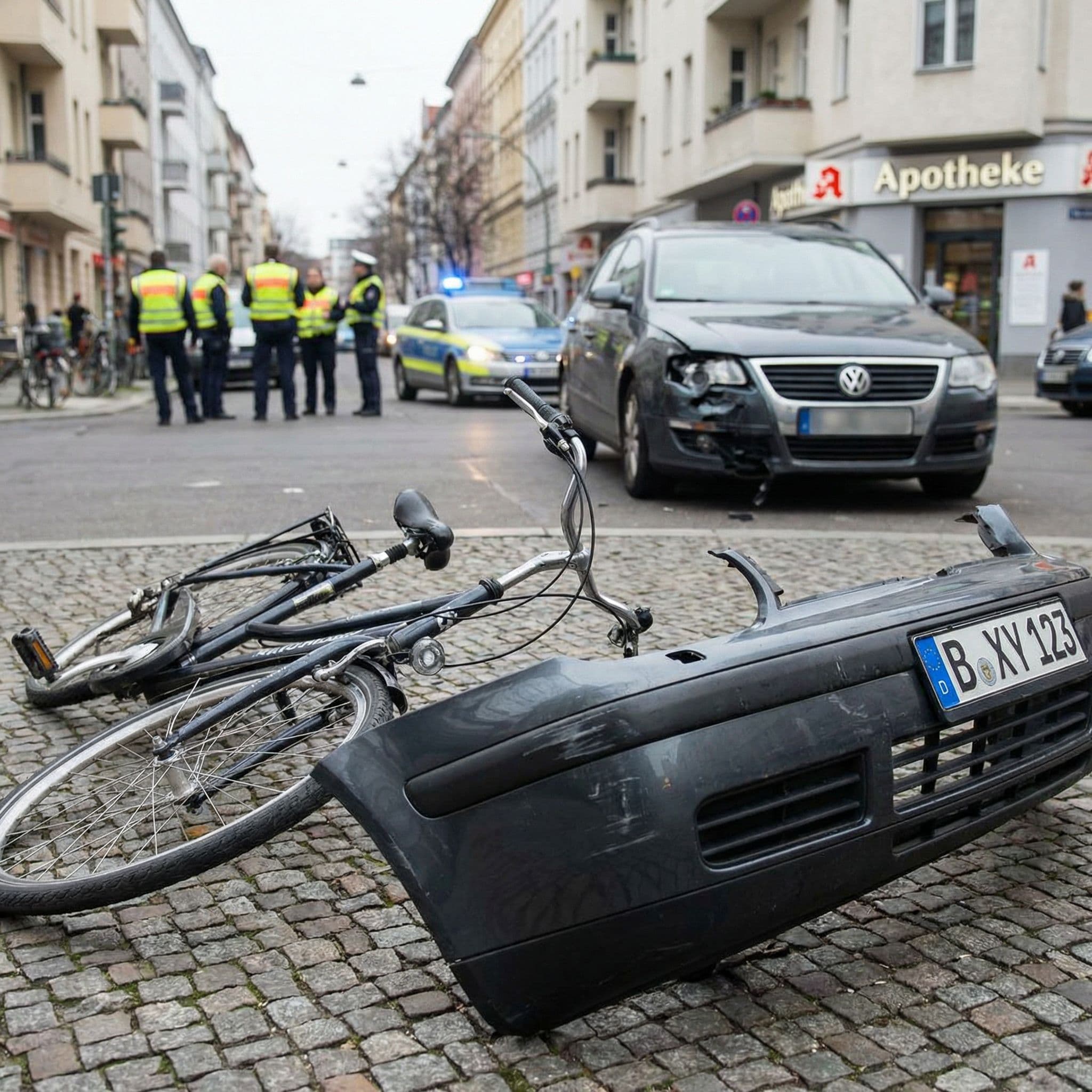 Unfall mit dem Fahrrad