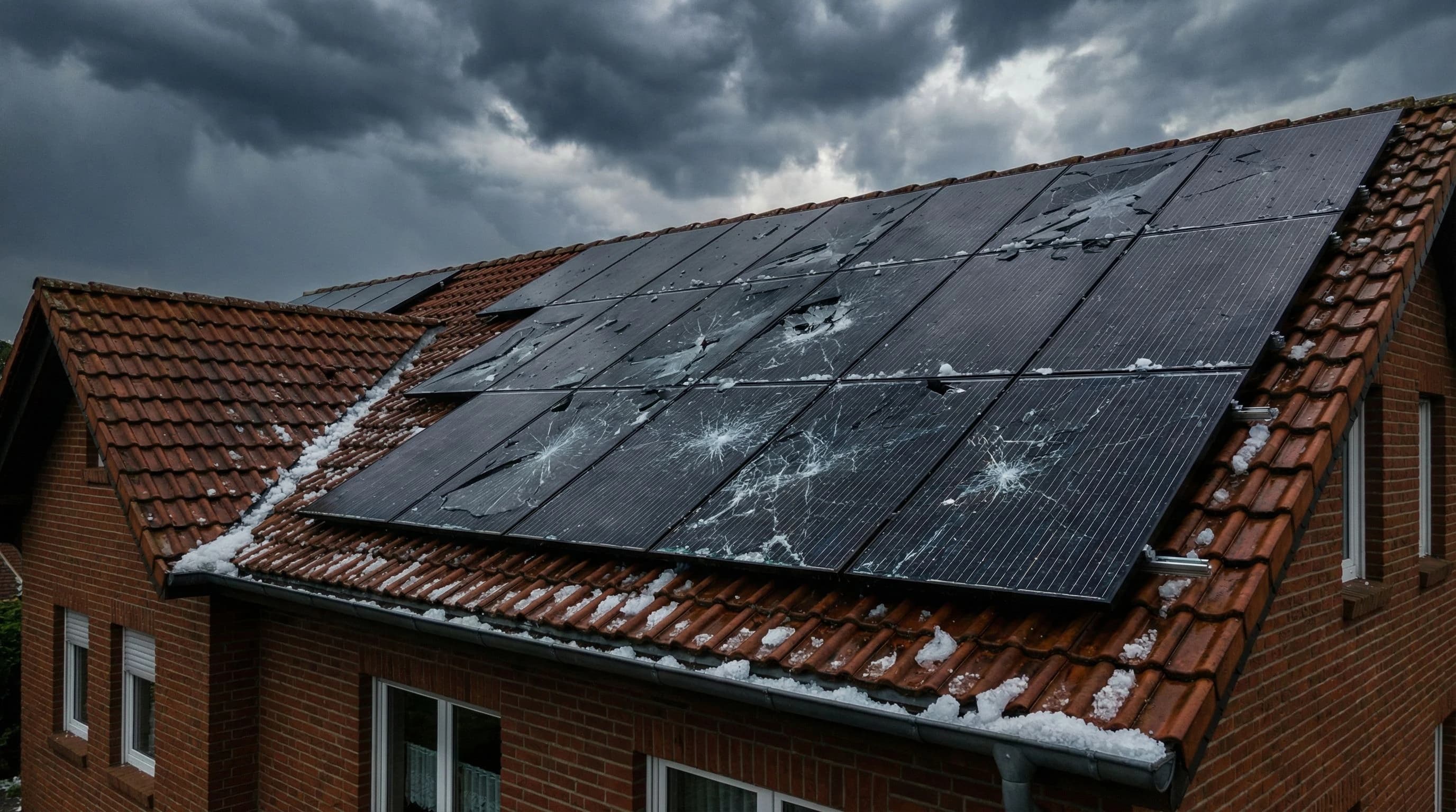 Hagelgewitter zerstört 8 Solarmodule