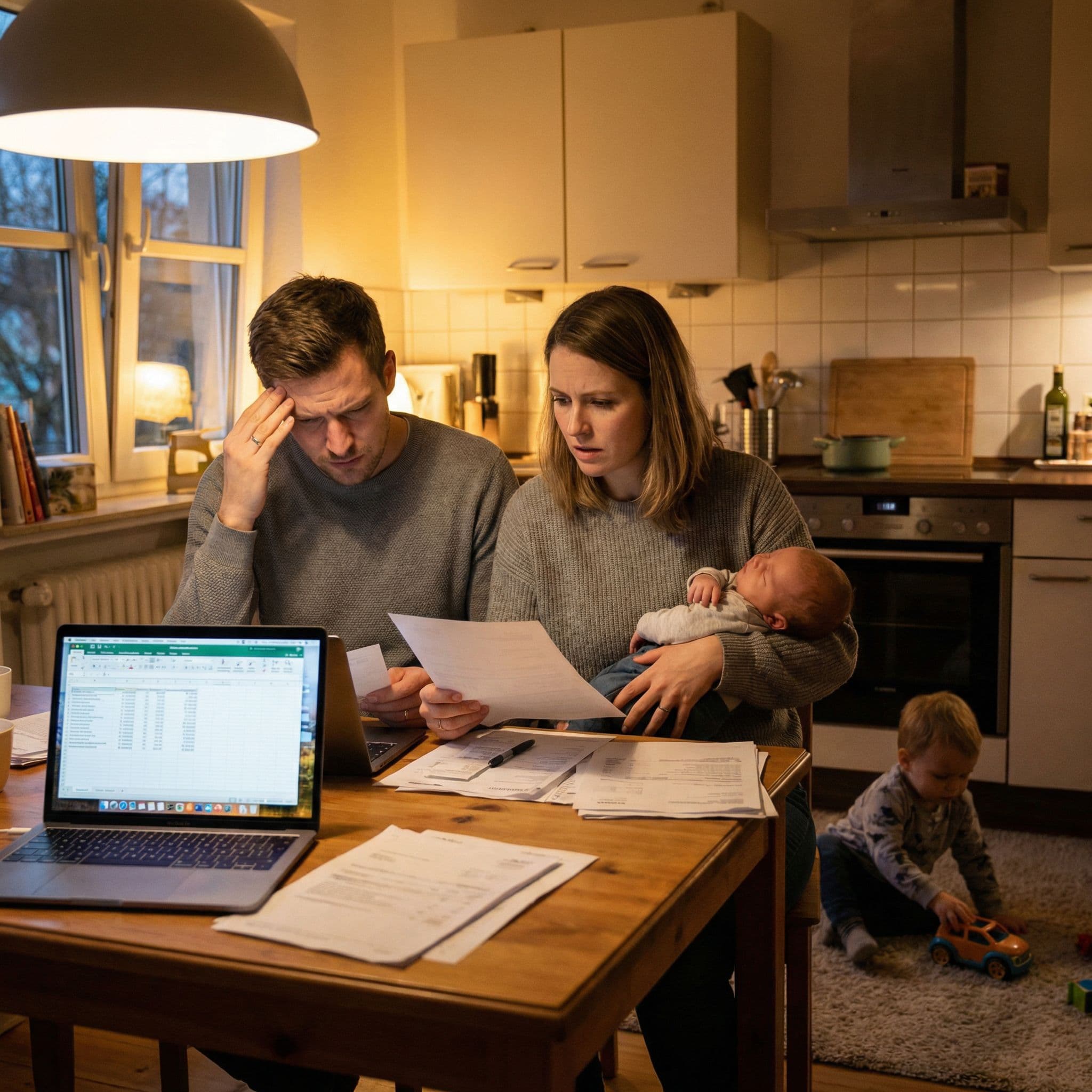 Familie ohne Absicherung